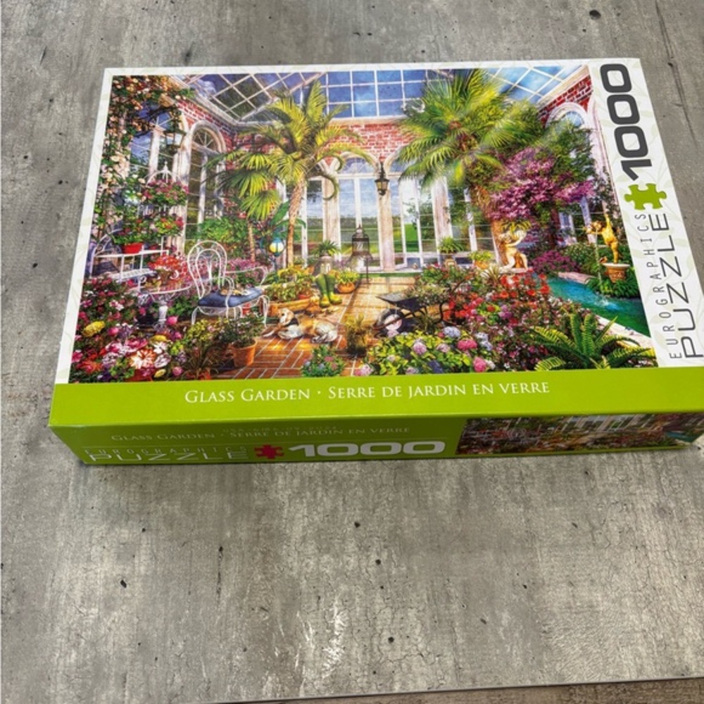NWOT 1000 piece puzzle of‎ beautiful floral scenery by euro graphic